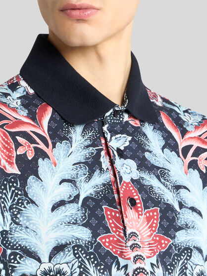 COTTON POLO SHIRT WITH PRINT