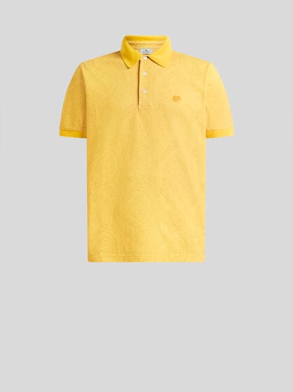 COTTON POLO SHIRT WITH ARNICA MOTIF