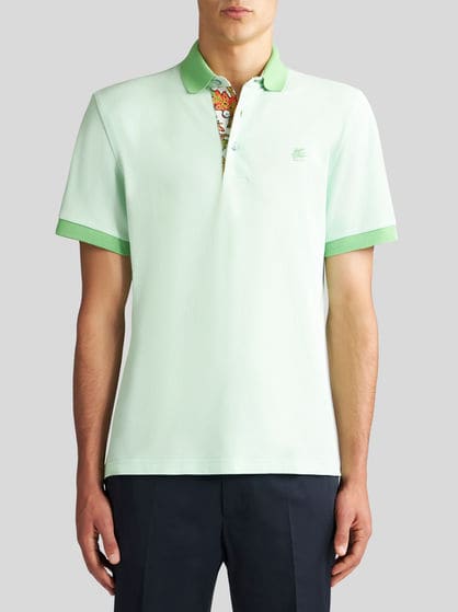 POLO SHIRT WITH EMBROIDERED PEGASO