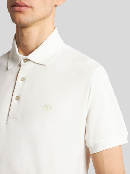 POLO SHIRT WITH EMBROIDERED PEGASO