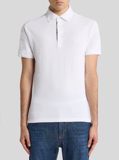 COTTON POLO SHIRT WITH PEGASO