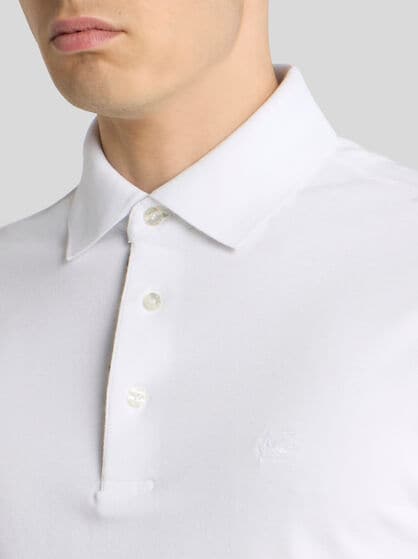 COTTON POLO SHIRT WITH PEGASO