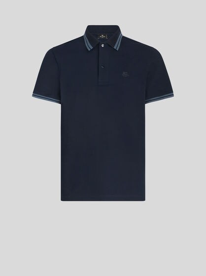 POLOSHIRT MIT LOGO UND STREIFEN