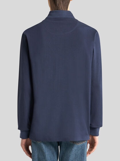 COTTON POLO WITH PEGASO LOGO