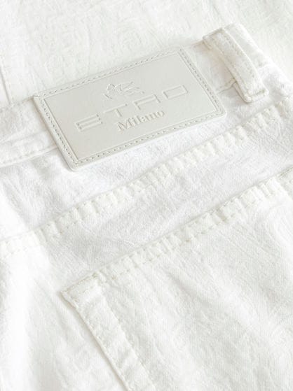JACQUARD DENIM JEANS