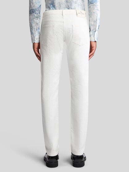 JACQUARD DENIM JEANS