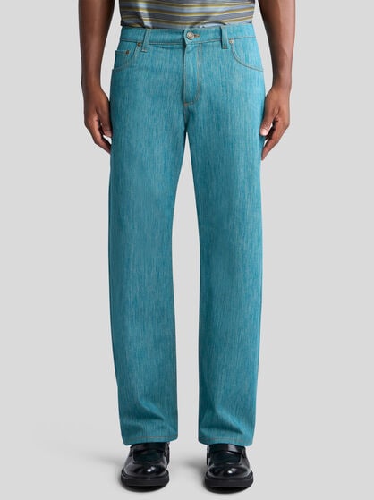 FIVE-POCKET JEANS WITH PEGASO