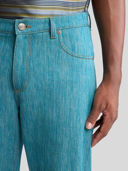FIVE-POCKET JEANS WITH PEGASO