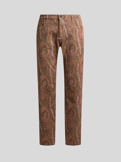 JEANS MIT GERADEM BEIN AUS DENIM AUS BAUMWOLLE MIT ARNICA-MOTIV