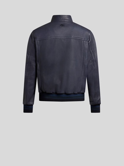 LEATHER BOMBER JACKET