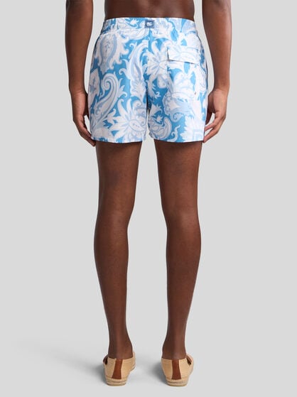 FLORAL-PRINT BEACH SHORTS