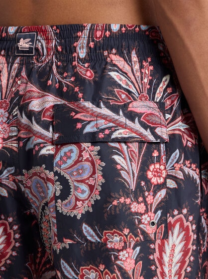 SWIMSUIT WITH FLORAL PAISLEY PRINT