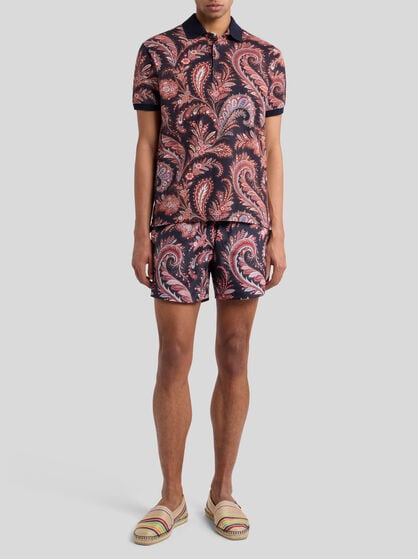 SWIMSUIT WITH FLORAL PAISLEY PRINT