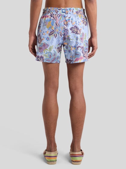 SWIMSUIT WITH PLACED FLORAL PRINT
