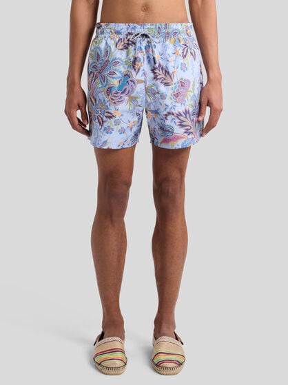 SWIMSUIT WITH PLACED FLORAL PRINT