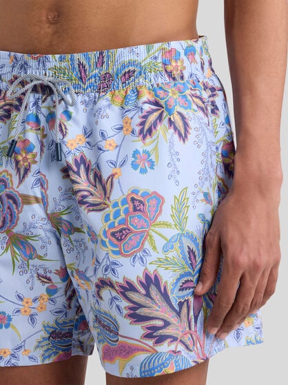 SWIMSUIT WITH PLACED FLORAL PRINT