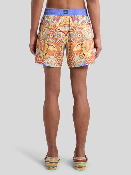 SWIMSUIT WITH PLACED FLORAL PRINT