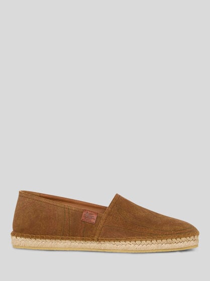 SUEDE ESPADRILLES WITH ARNICA MOTIF