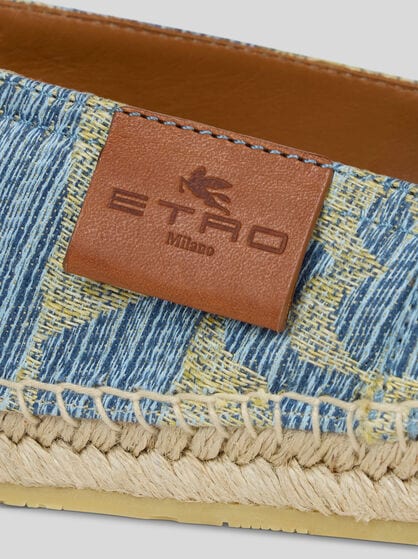 PAISLEY LINEN ESPADRILLES