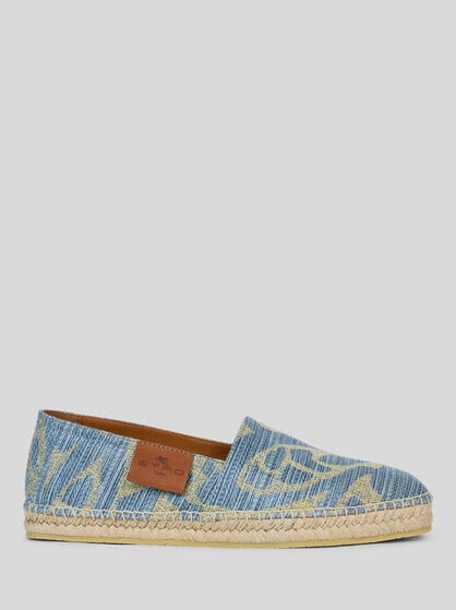 PAISLEY LINEN ESPADRILLES