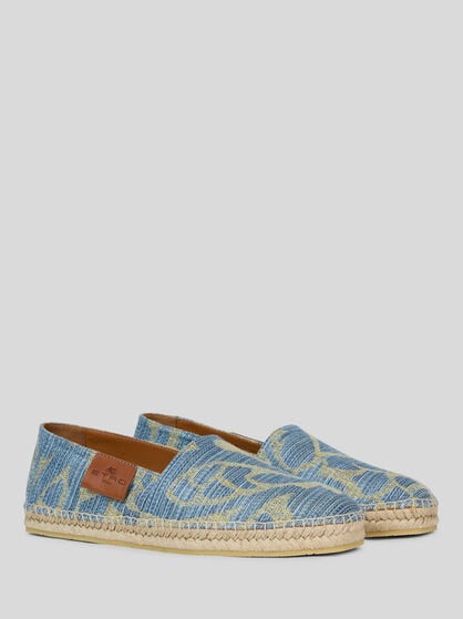 PAISLEY LINEN ESPADRILLES