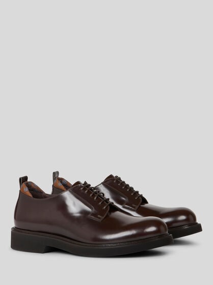 LEATHER LACE-UP SHOES