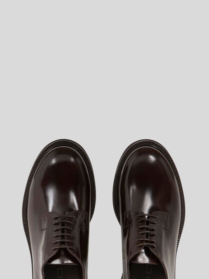 LEATHER LACE-UP SHOES