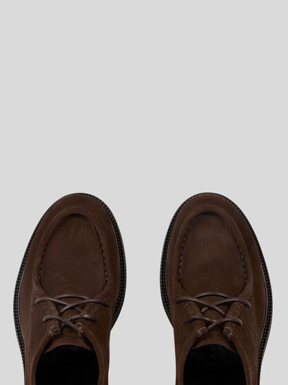 SUEDE LACE-UP SHOES