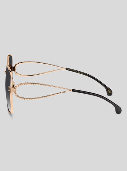 METAL PAISLEY SUNGLASSES