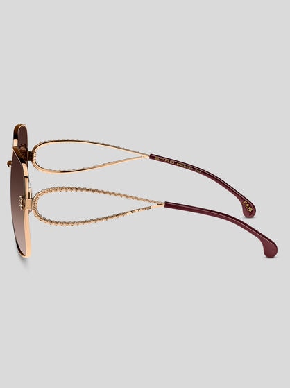 METAL PAISLEY SUNGLASSES
