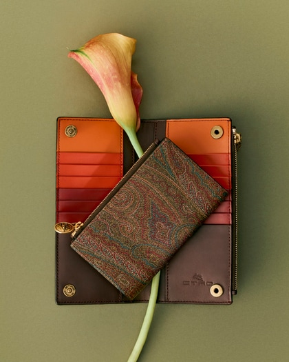 Etro wallets in Arnica of Super Lucky Day selection