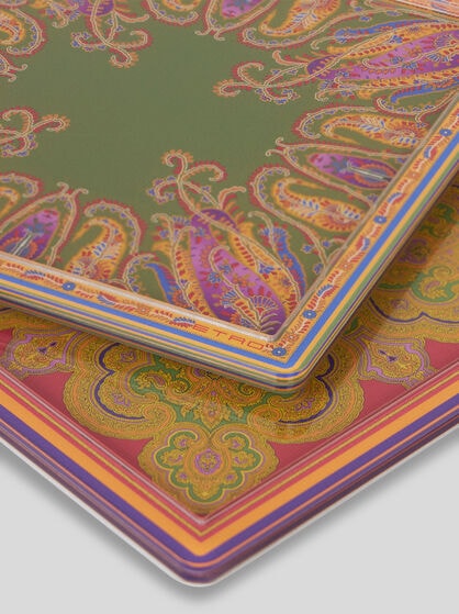 SET OF TWO MANDALA AND PAISLEY BOTTLE COASTERS