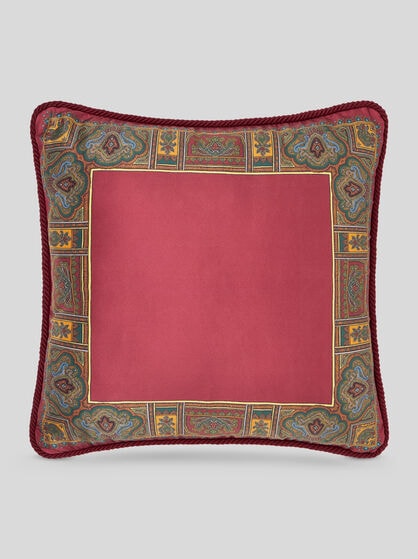 PRINTED SILK CUSHION