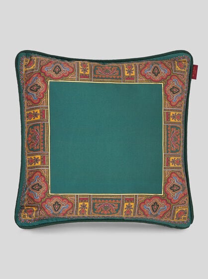 PRINTED SILK CUSHION