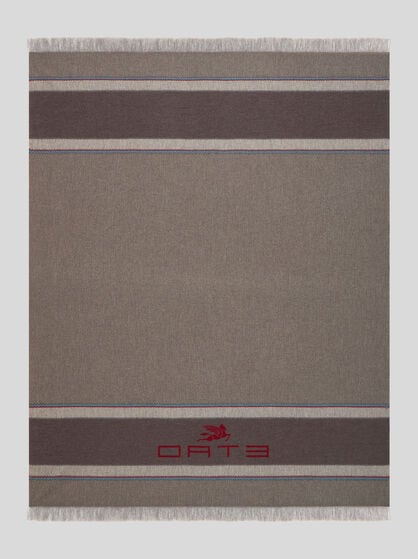 WOOL AND CASHMERE THROW BLANKET
