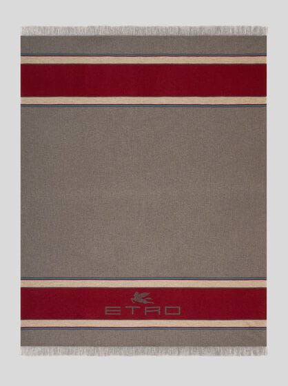 WOOL AND CASHMERE THROW BLANKET