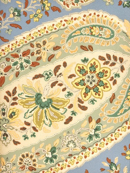 CUSHION WITH PAISLEY EMBROIDERY