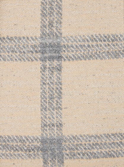 CHECK CUSHION WITH LOGO