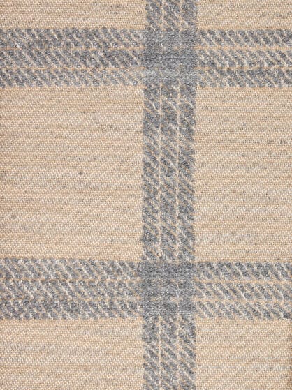 CHECK CUSHION WITH LOGO