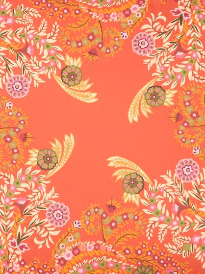 COTTON CUSHION WITH FLORAL PRINT