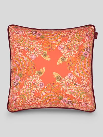 COTTON CUSHION WITH FLORAL PRINT