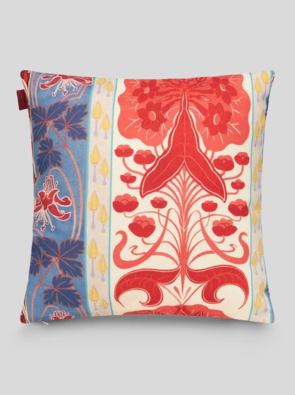 MULTICOLOURED FLORAL CUSHION