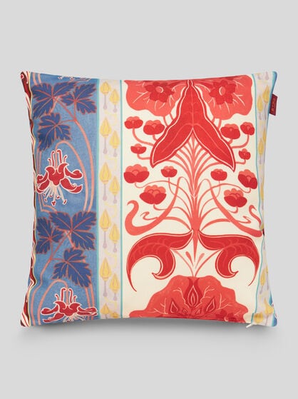 MULTICOLOURED FLORAL CUSHION
