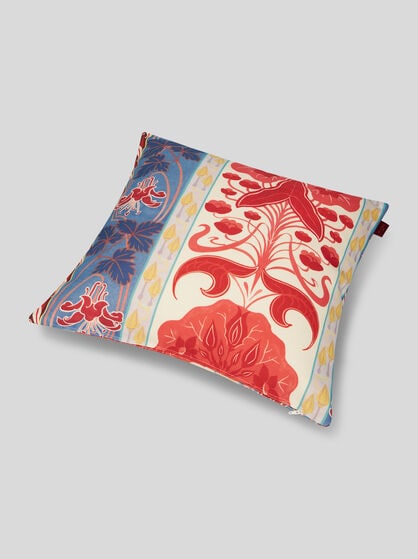 MULTICOLOURED FLORAL CUSHION