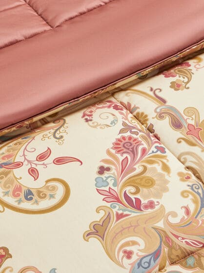 COTTON QUILT WITH FLORAL PRINT