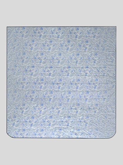 KING-SIZED COTTON QUILT WITH TWO PRINTS