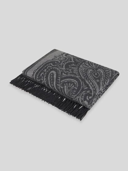 WOOL AND CASHMERE THROW BLANKET