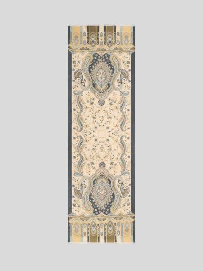 MODAL AND CASHMERE SCARF WITH PAISLEY MOTIF