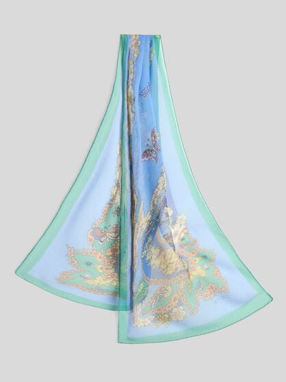 FLORAL SILK SCARF