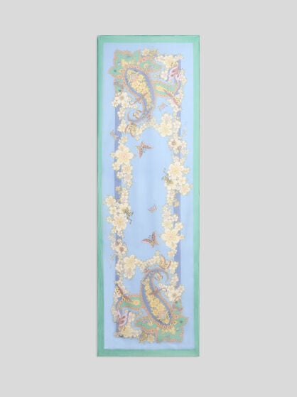FLORAL SILK SCARF